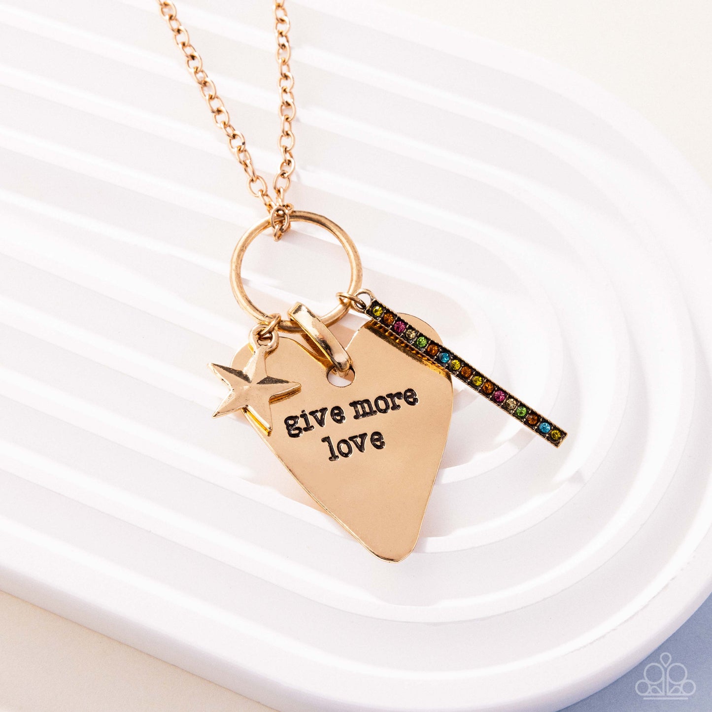Give More Affection - Yellow - Paparazzi Necklace Image