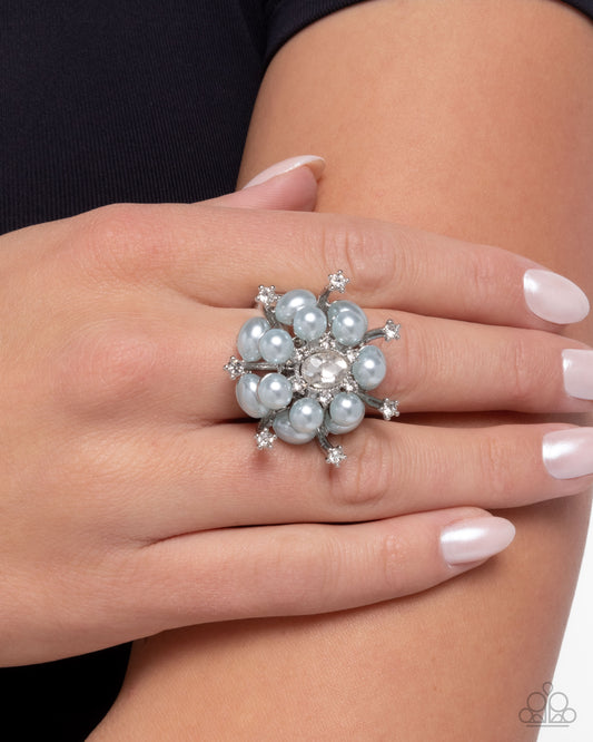 Hopeful Heirloom - Blue - Paparazzi Ring Image