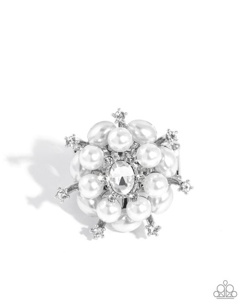 Hopeful Heirloom - White - Paparazzi Ring Image