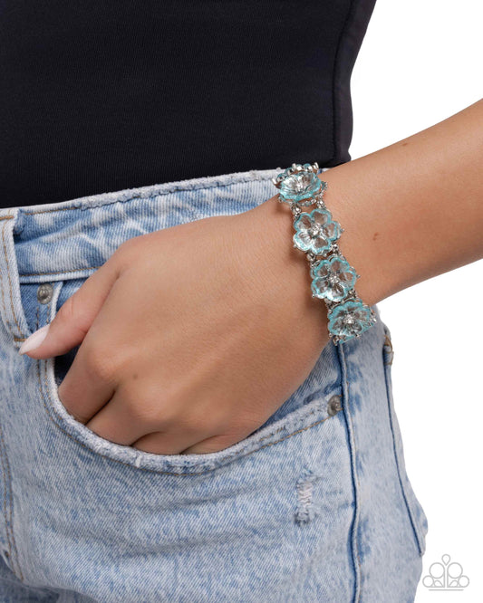 Floral Facility - Blue - Paparazzi Bracelet Image