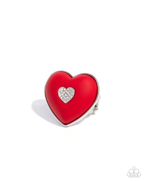 As Long As Youre Mine - Red - Paparazzi Ring Image