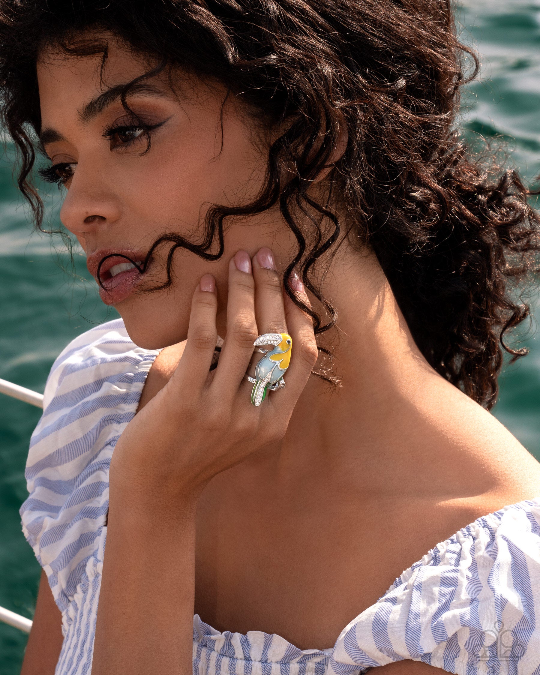 Twinkling Toucan - Yellow - Paparazzi Ring Image