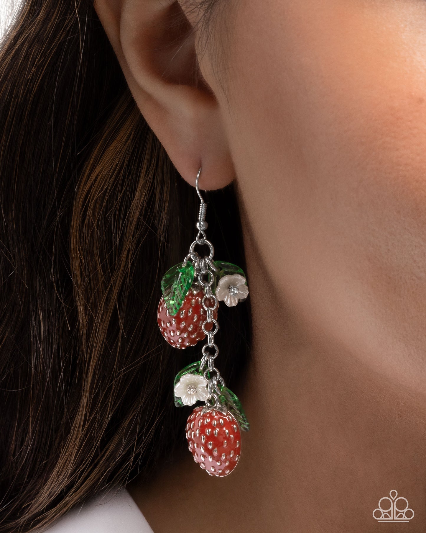 Seize the Strawberries - Paparazzi Earring Image