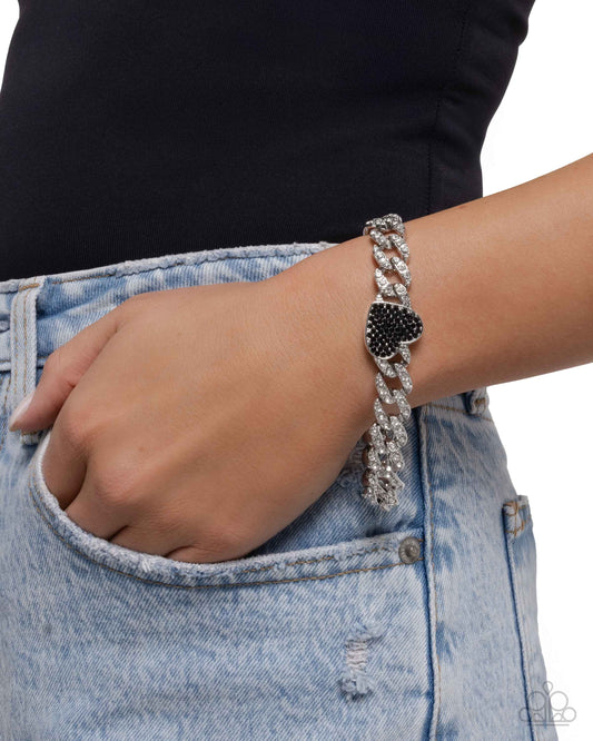 Humane Hearts - Black - Paparazzi Bracelet Image