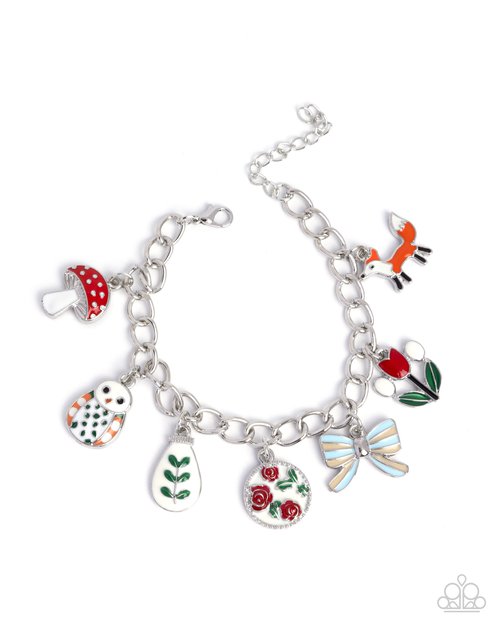 Complex Charms - Red - Paparazzi Bracelet Image