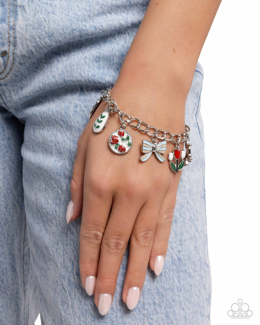 Complex Charms - Red - Paparazzi Bracelet Image