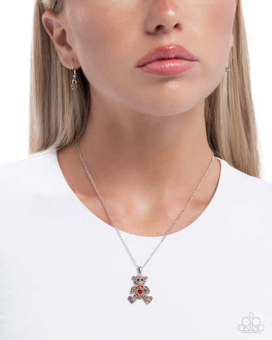 Twinkling Teddy - Paparazzi Necklace Image