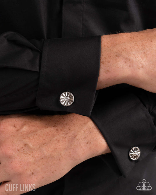 Octagonal Opulence - White - Paparazzi Bracelet Image