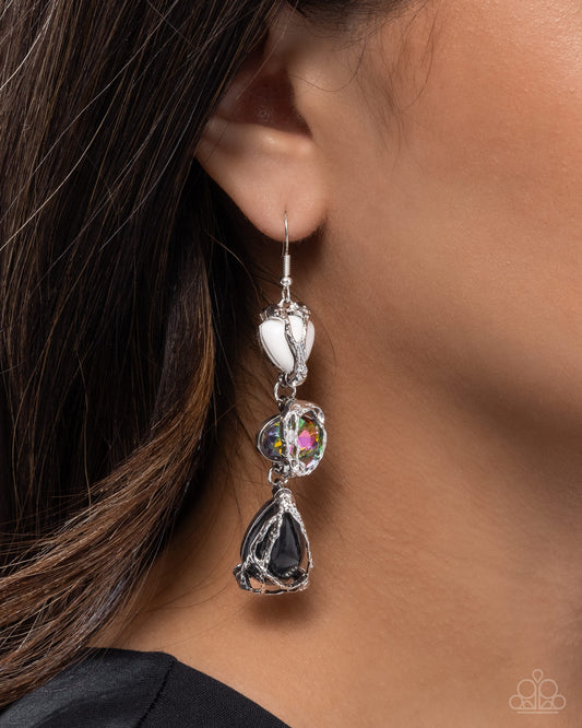 The Next Right Thing - Black - Paparazzi Earring Image