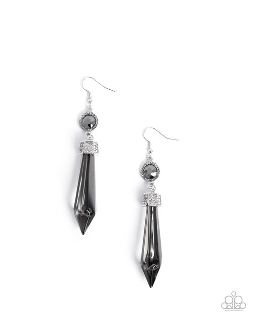 Palatial Pizzazz - Silver - Paparazzi Earring Image
