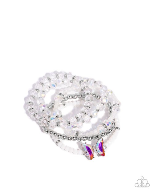 Aerial Abundance - White - Paparazzi Bracelet Image