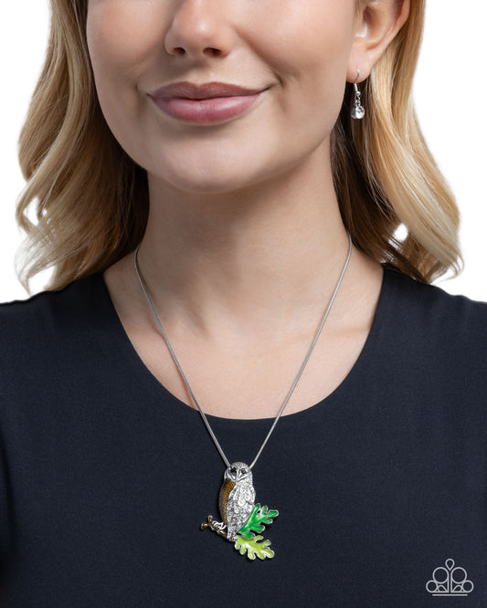 Owl Order - Brown - Paparazzi Necklace Image