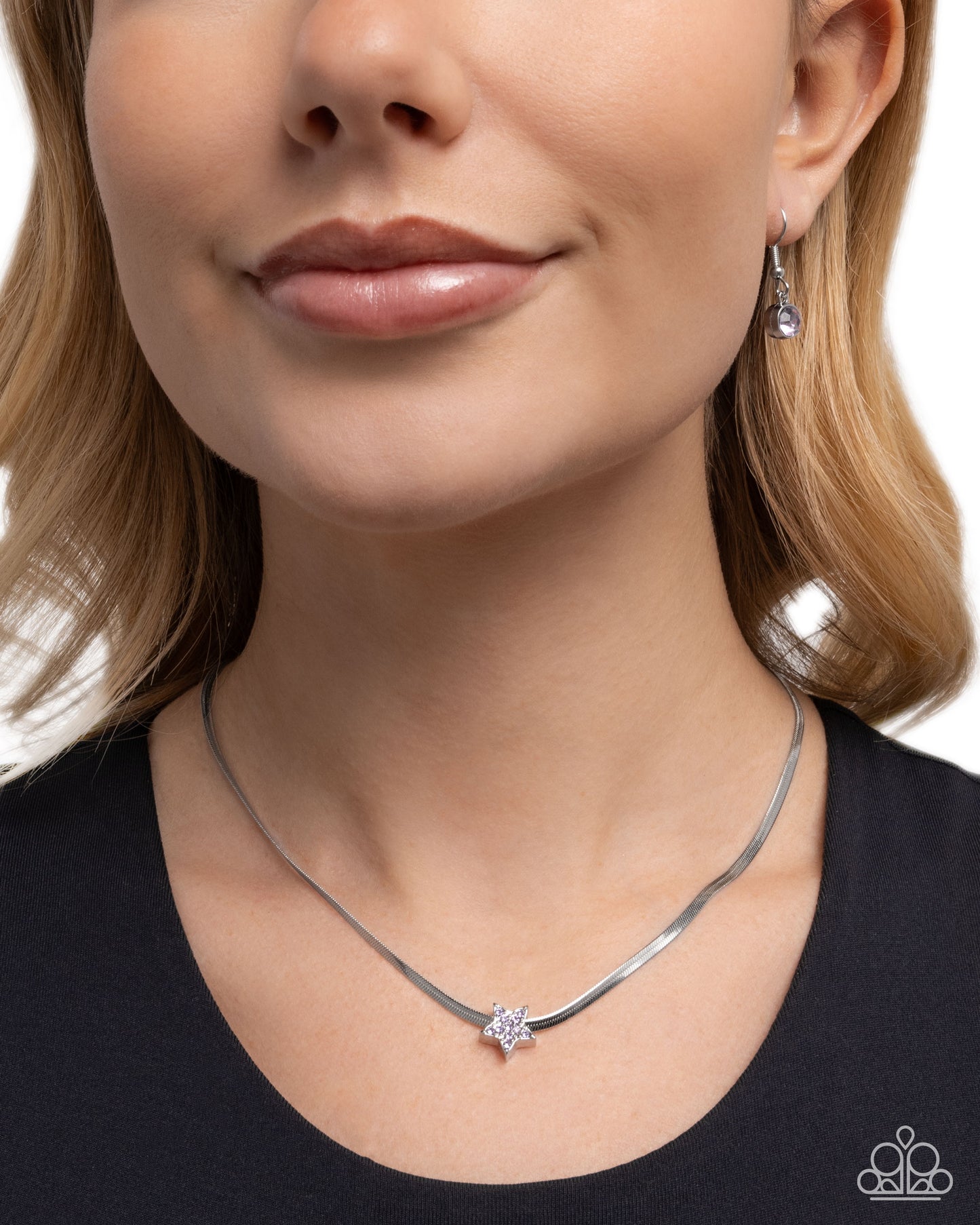 Straight Up Stellar - Purple - Paparazzi Necklace Image