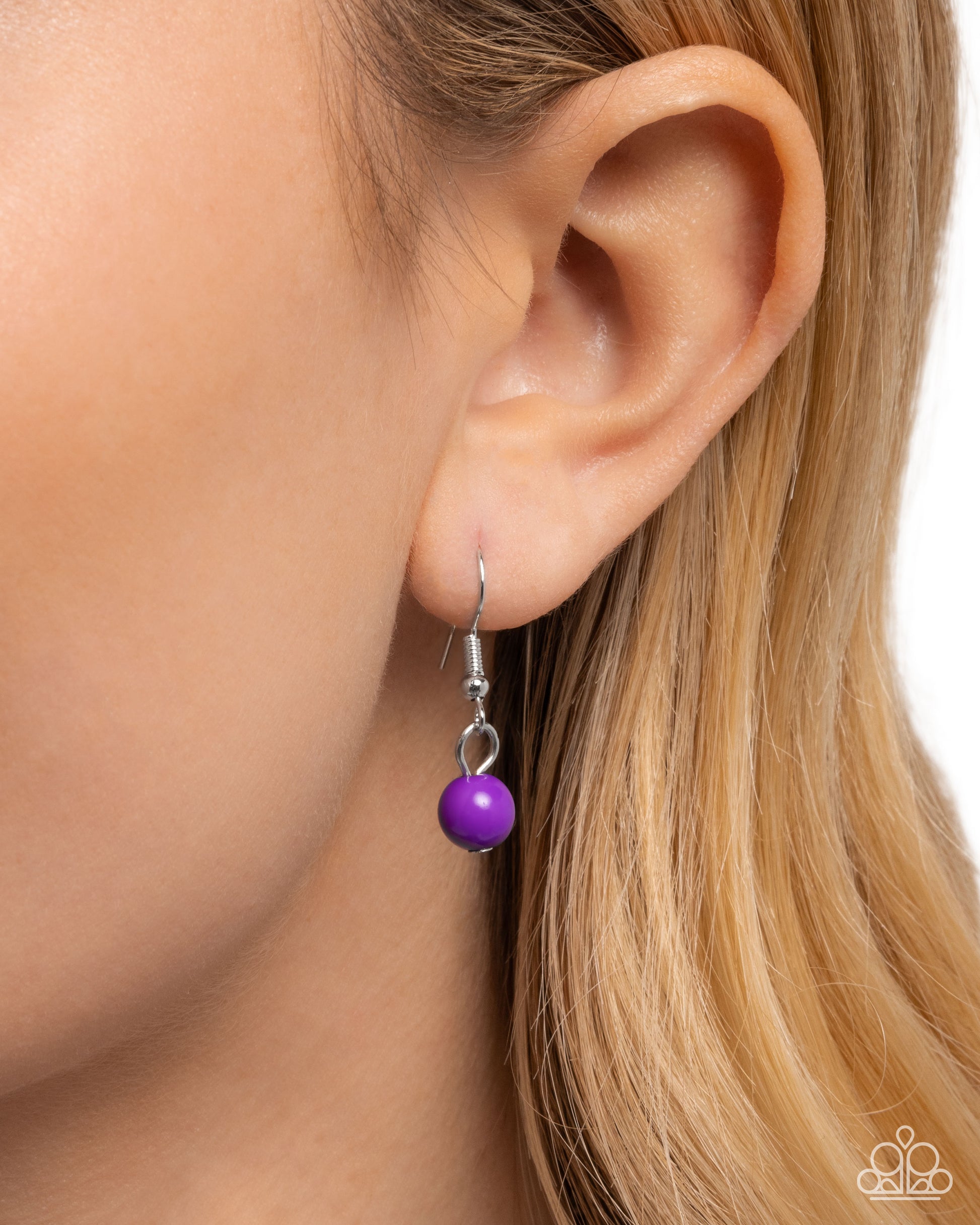 Seed Bead Statement - Purple - Paparazzi Necklace Image