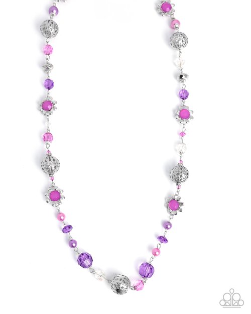 Wishful Whimsy - Purple - Paparazzi Necklace Image