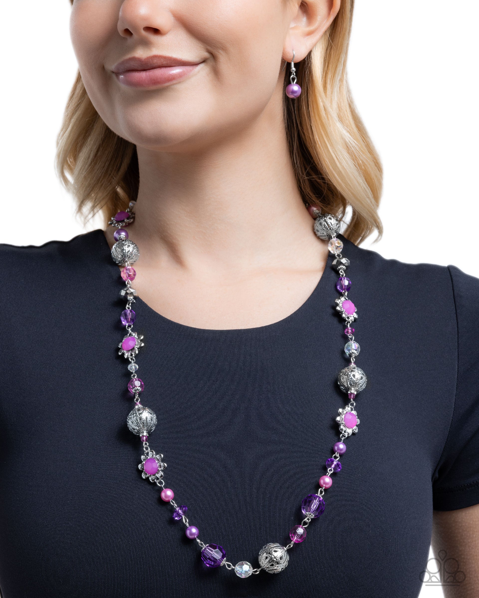 Wishful Whimsy - Purple - Paparazzi Necklace Image
