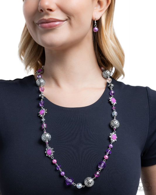 Wishful Whimsy - Purple - Paparazzi Necklace Image