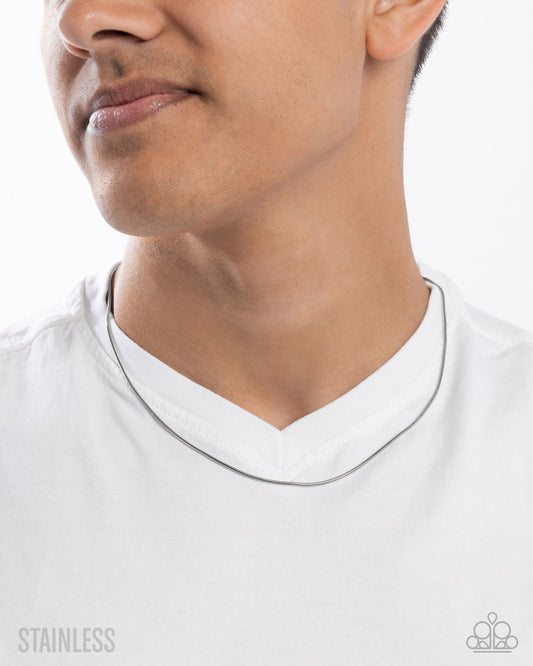 Stainless Showroom - Silver - Paparazzi Necklace Image