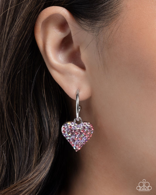 Heartfelt Hypnosis - Purple - Paparazzi Earring Image