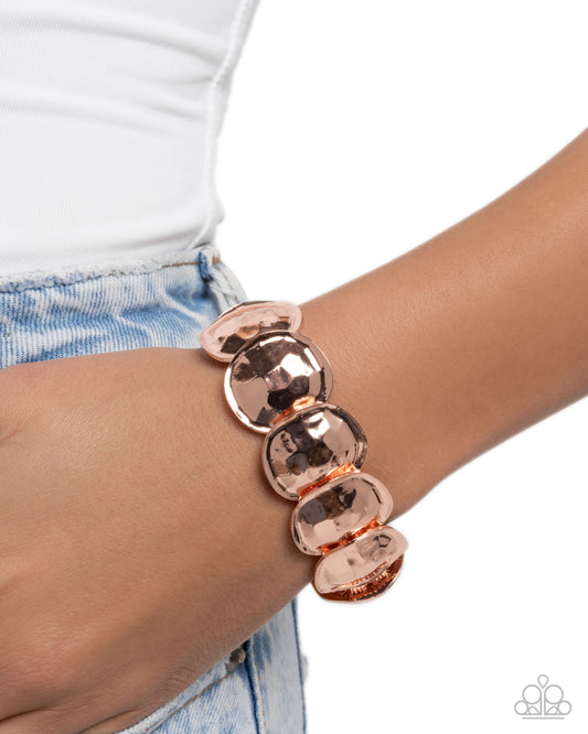 Tortoise Texture - Copper - Paparazzi Bracelet Image