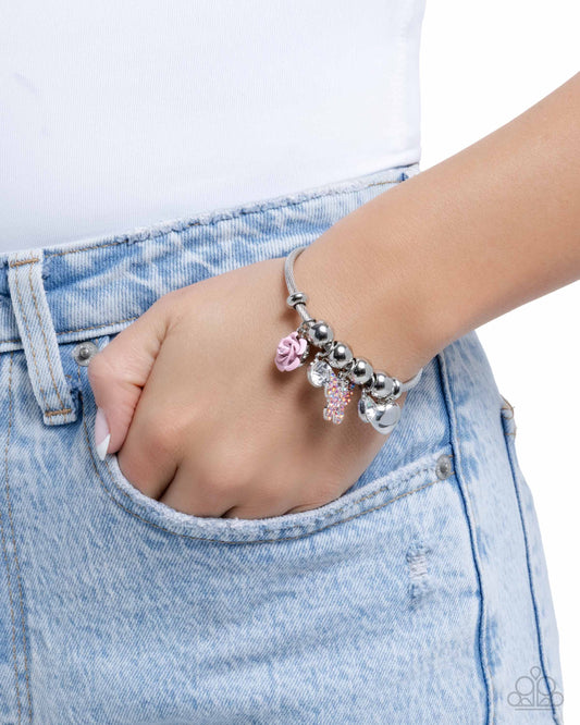 Windblown Whimsy - Pink - Paparazzi Bracelet Image
