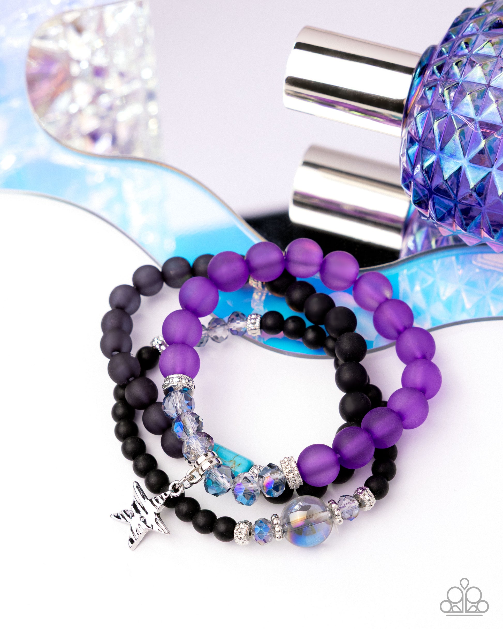 Sensible Star - Purple - Paparazzi Bracelet Image