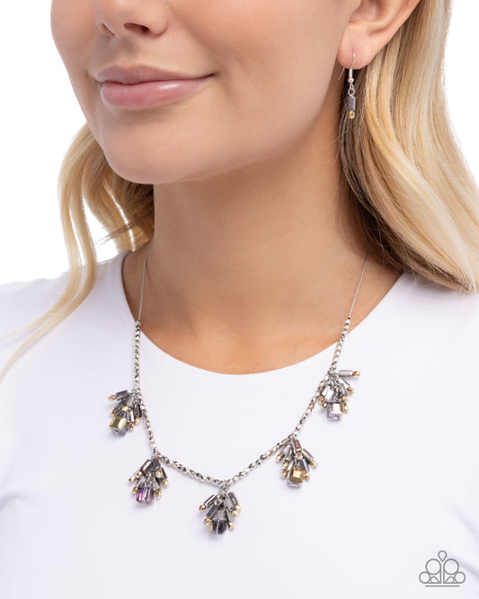 Clustered Campaign - Silver - Paparazzi Necklace Image