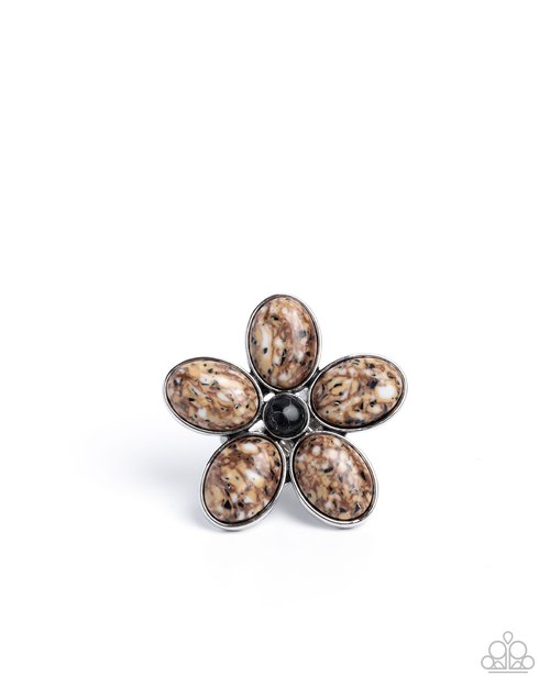 Blooming Bounty - Brown - Paparazzi Ring Image