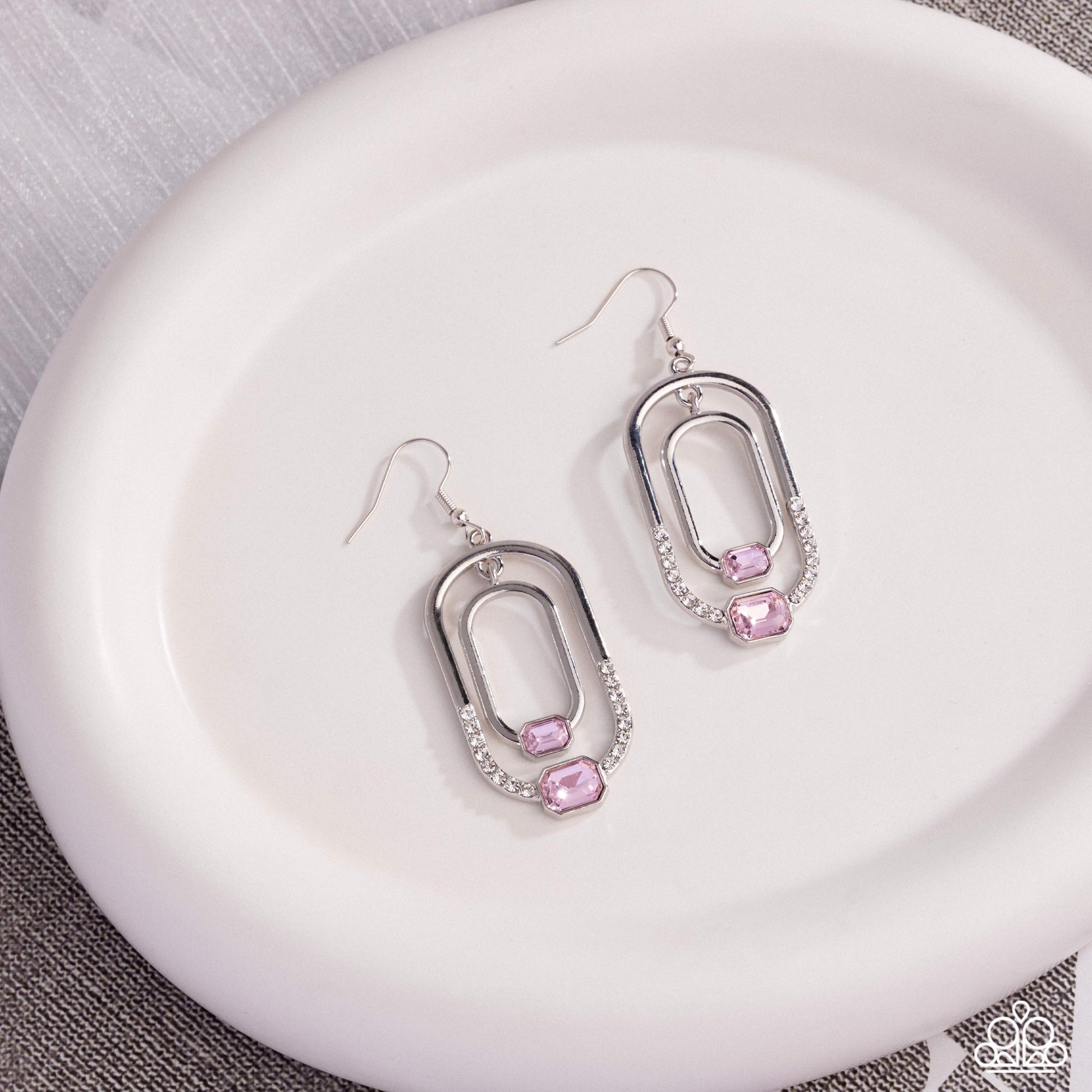 Opulent Operation - Pink - Paparazzi Earring Image