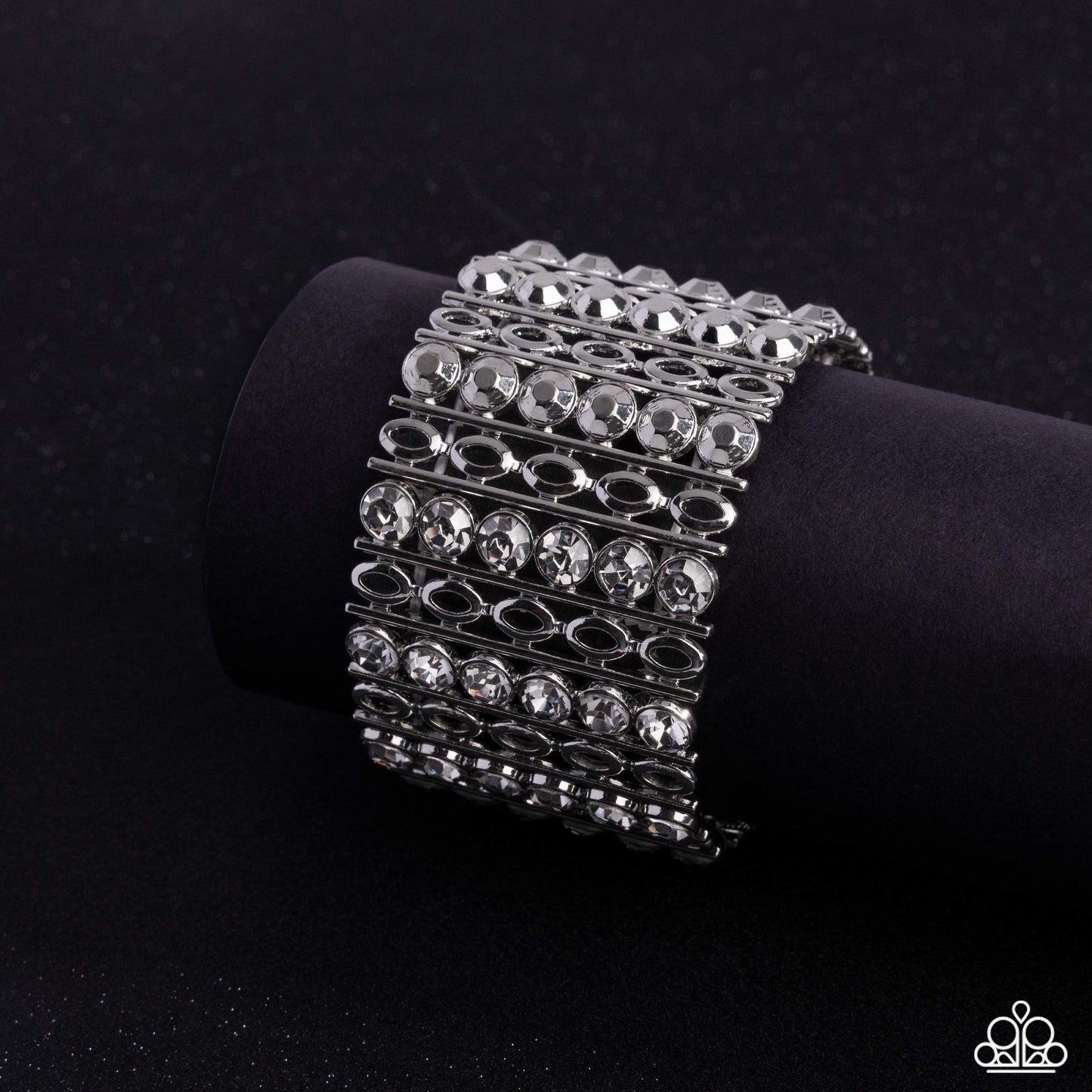 Reflective Rows - Paparazzi Bracelet Image