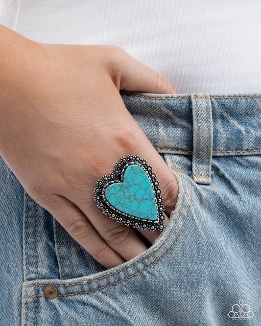 Affectionate Allegiance - Blue - Paparazzi Ring Image