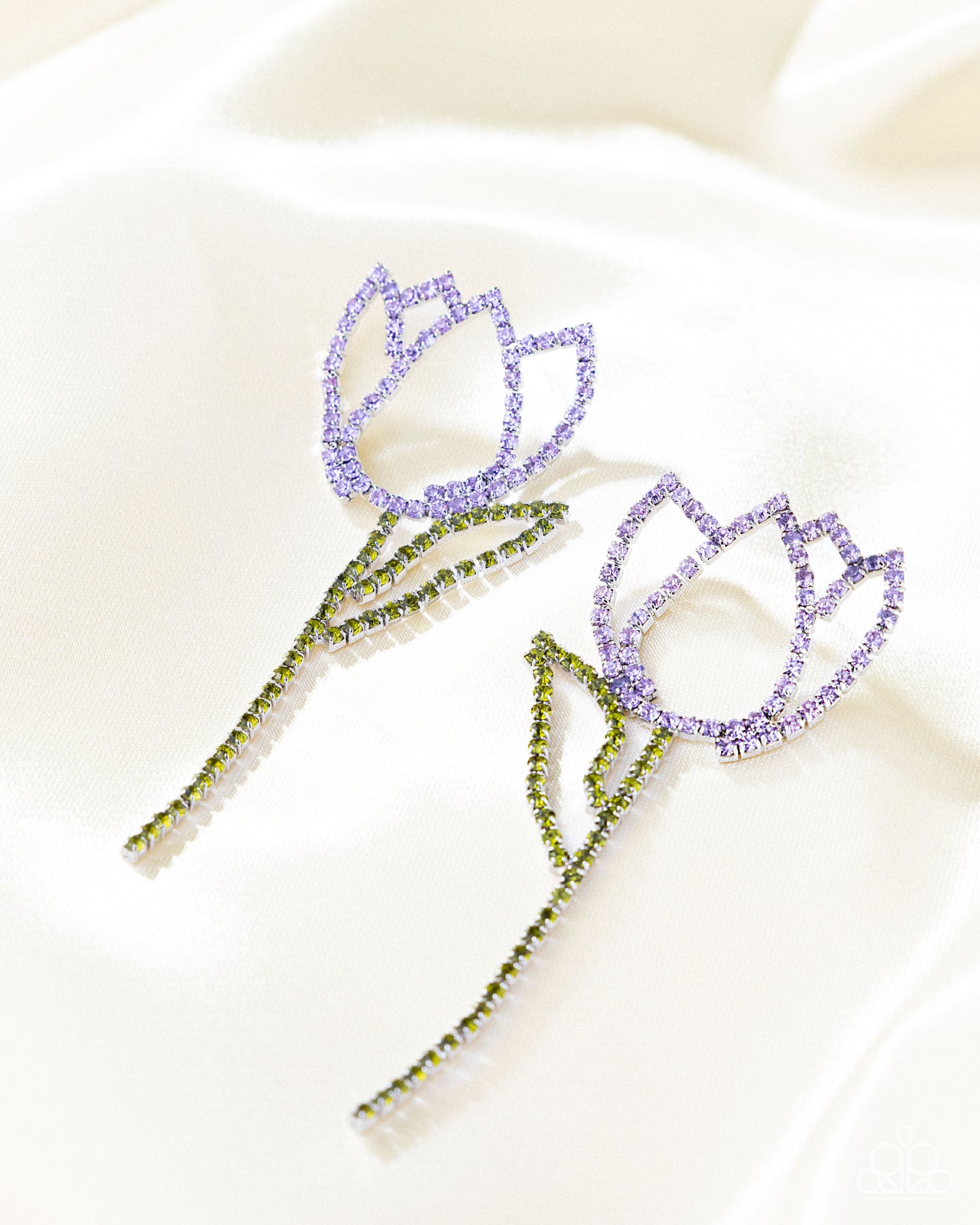 Tulip Transcendence - Purple - Paparazzi Earring Image