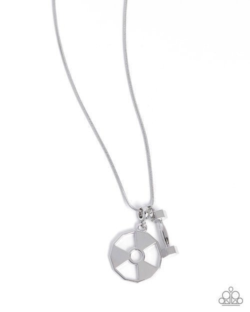 Weighted Welcome - Silver - Paparazzi Necklace Image