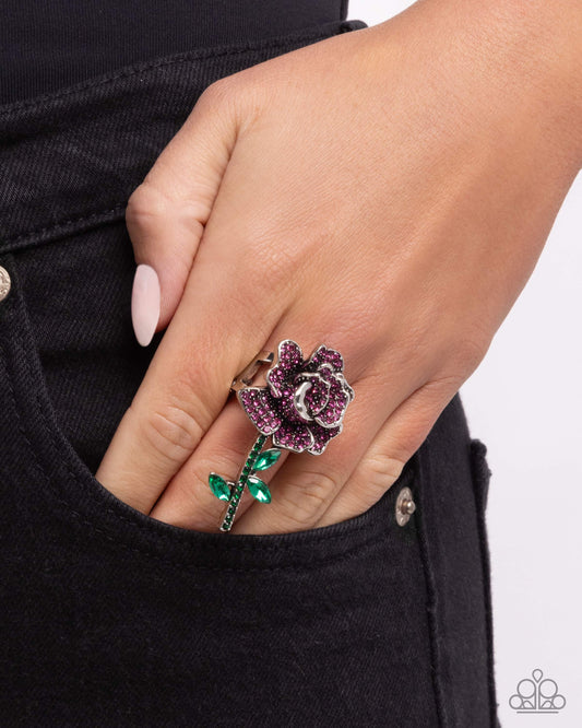 Boutonniere Bling - Pink - Paparazzi Ring Image