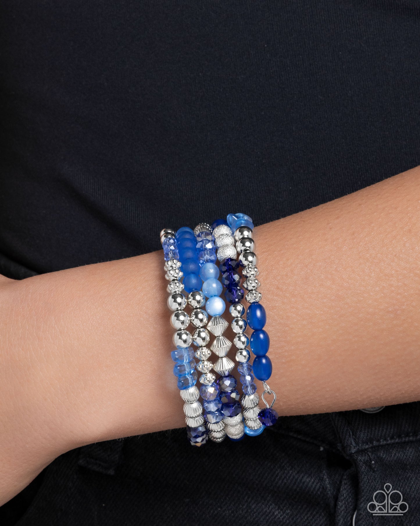 Colorful Compromise - Blue - Paparazzi Bracelet Image
