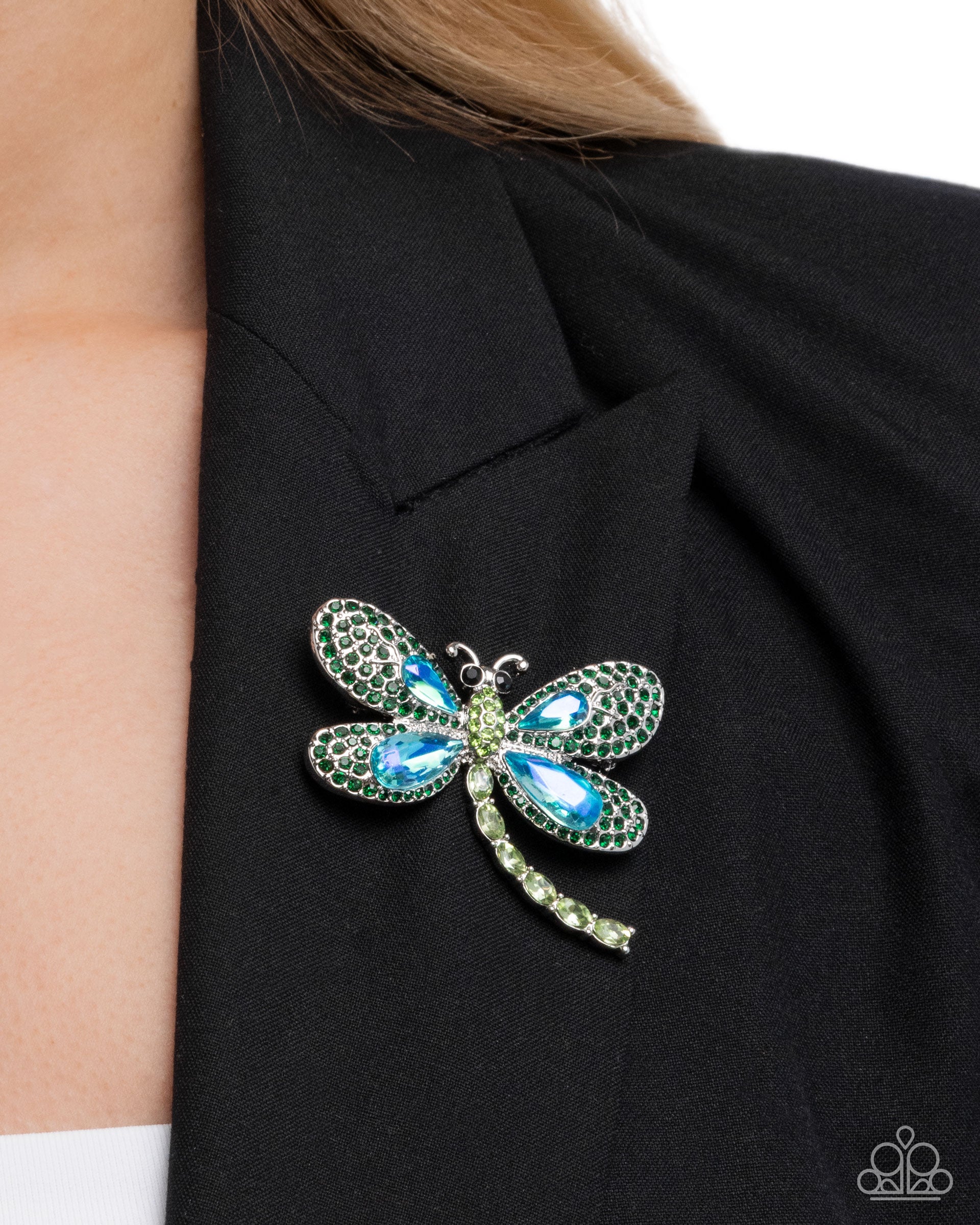 Divine Dragonfly - Green - Paparazzi Hair Accessories Image