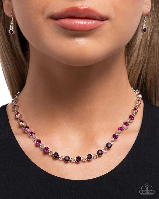 Mesmerizing Model - Purple - Paparazzi Necklace Image