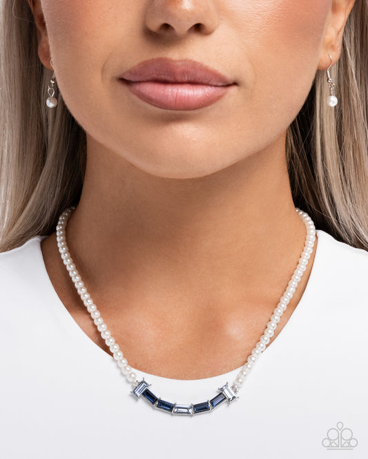 Eloquent Emeralds - Blue - Paparazzi Necklace Image