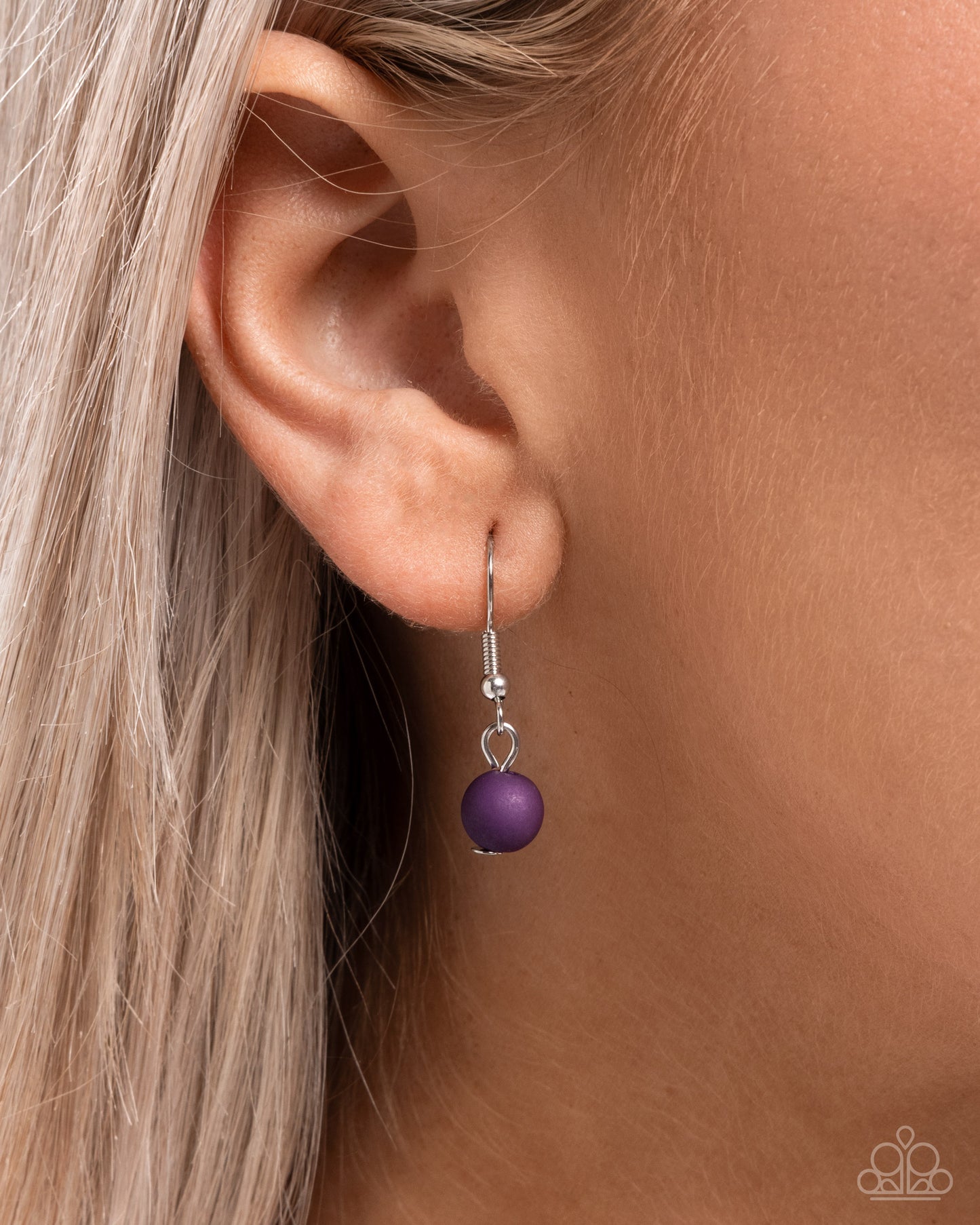 Swirl Simplicity - Purple - Paparazzi Necklace Image