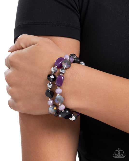Colorful Captain - Purple - Paparazzi Bracelet Image
