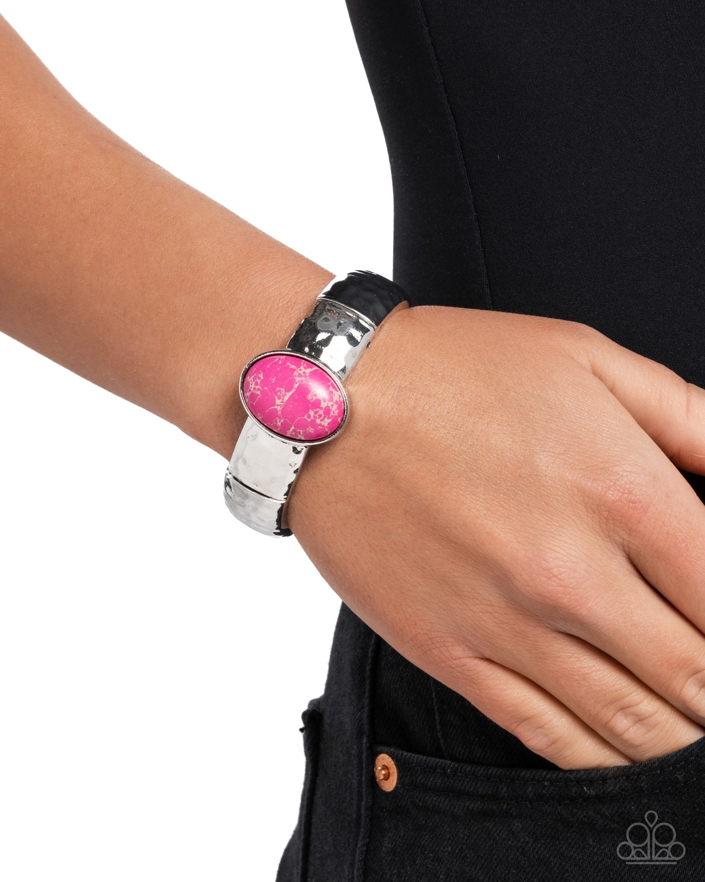 Oval Obsession - Pink - Paparazzi Bracelet Image