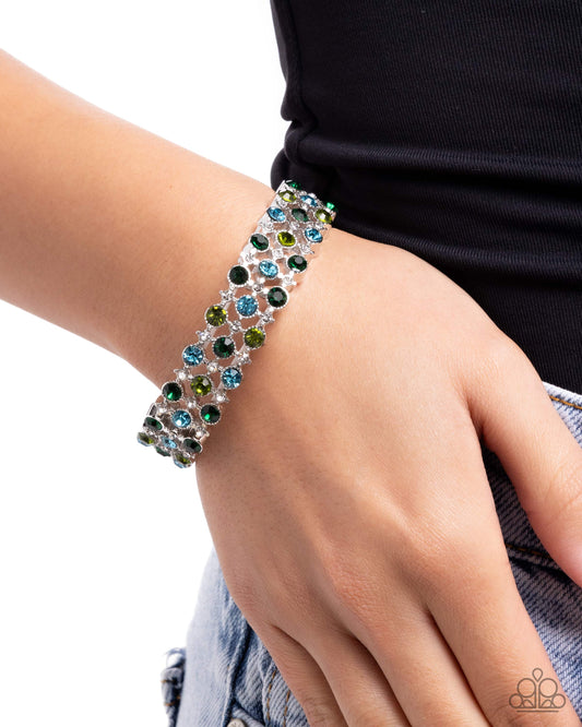 Ladylike Lattice - Green - Paparazzi Bracelet Image