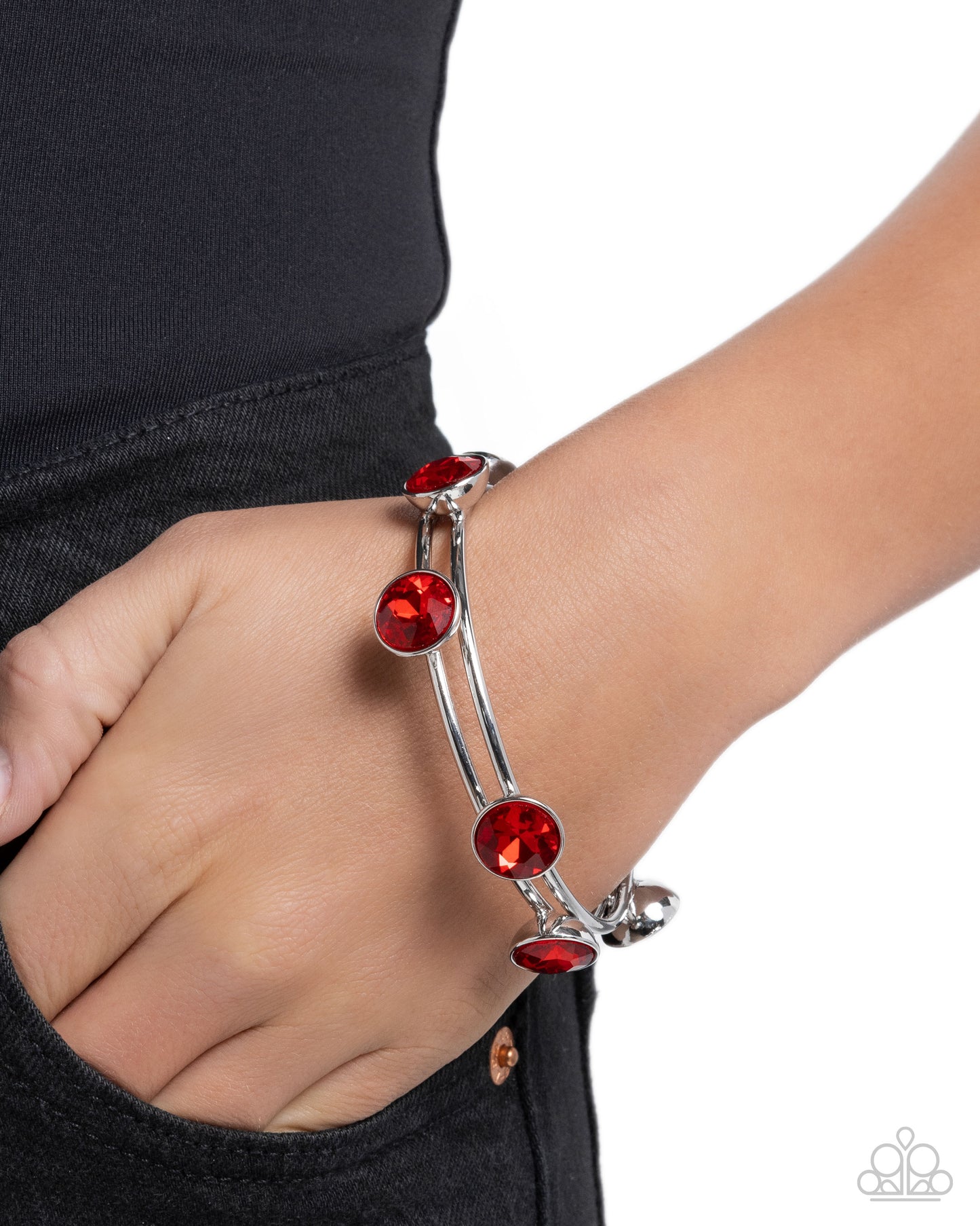 Elevated Ego - Red - Paparazzi Bracelet Image