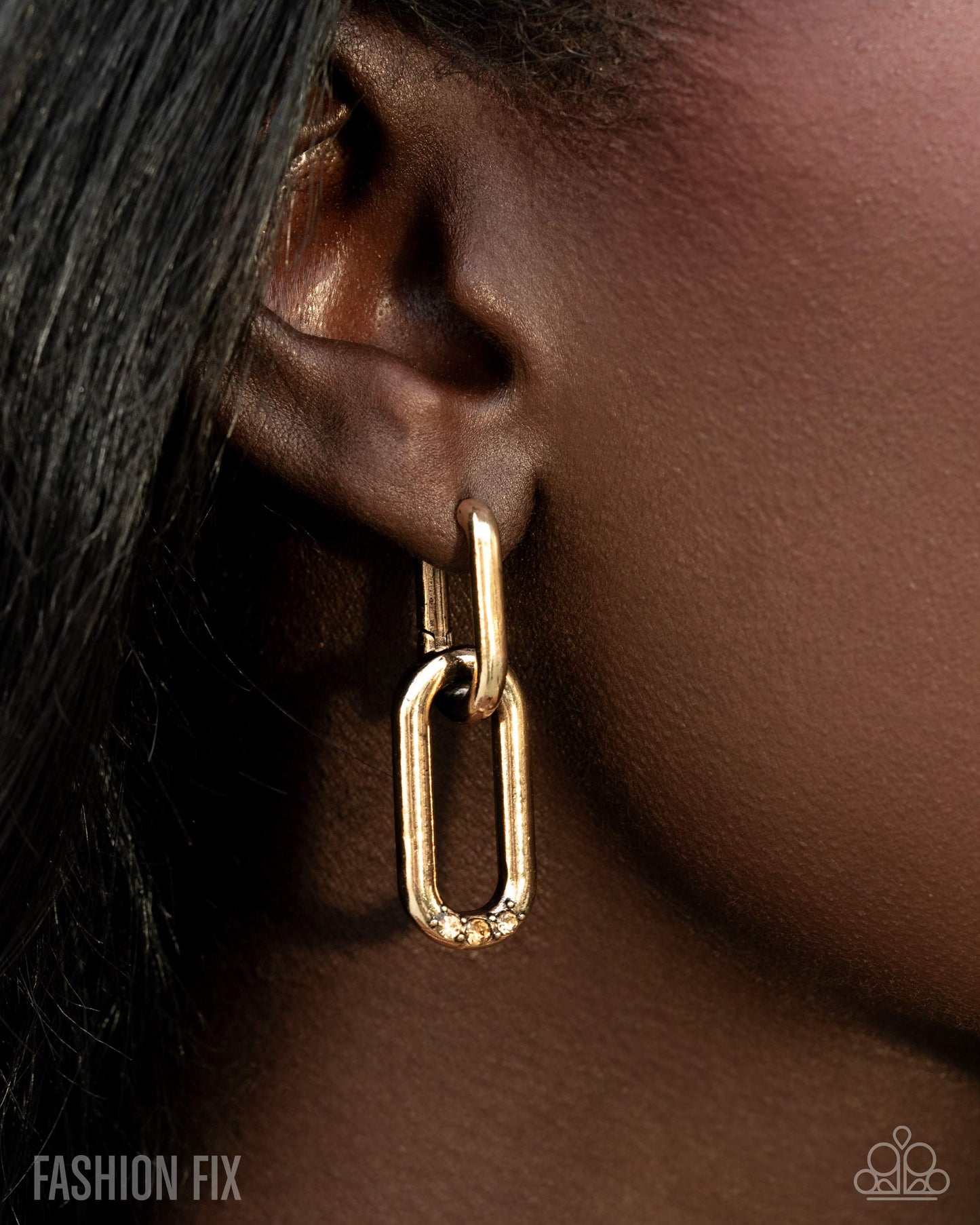 Lavish Links - Paparazzi Earring Image