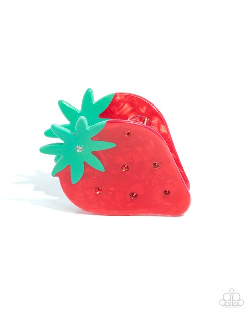 Strawberry Showcase - Red - Paparazzi Hair Accessories Image