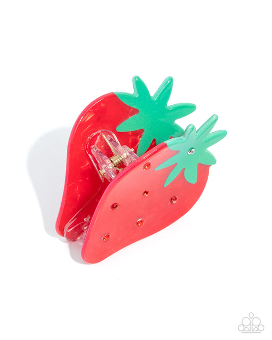 Strawberry Showcase - Red - Paparazzi Hair Accessories Image