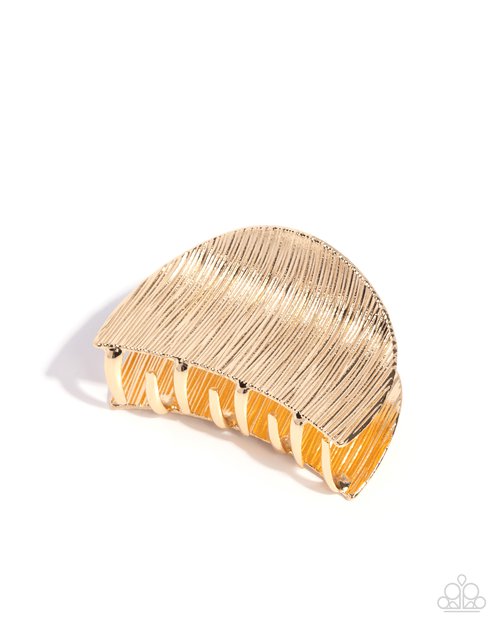 Steadfast Sheen - Gold - Paparazzi Hair Accessories Image