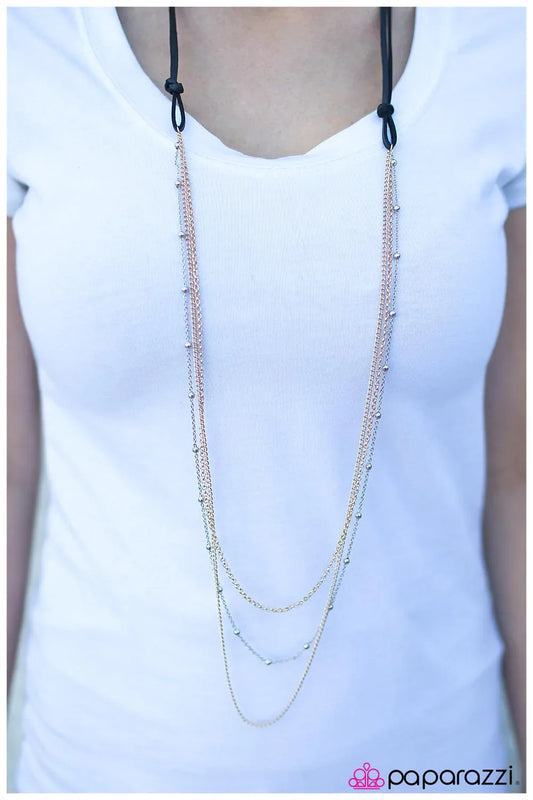 Paparazzi Necklace ~ Good to be Bad - Gold