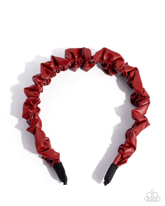 Ruffled Rebel - Red - Paparazzi Product Image
