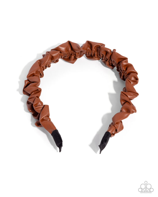 Ruffled Rebel - Brown - Paparazzi Product Image